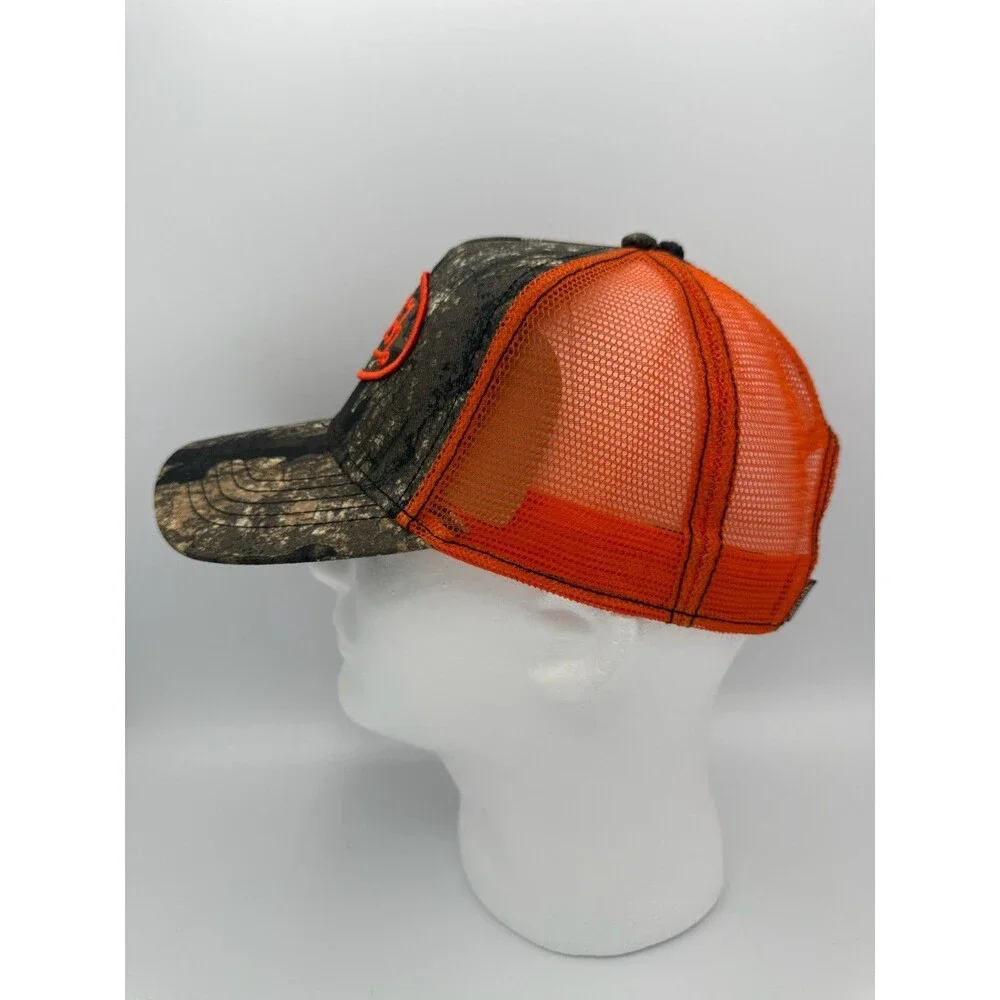 Von Dutch Trucker Hat Realtree Timber Camo Orange Snapback Cap NWT